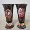 Danny's Fine Porcelain Home Decor Danny's Fine Porcelain Black Portrait Vase Pairpair of Black Flared Vases Featuring - CLOSEOUT SAMPLE SALE