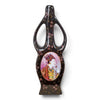 Danny's Fine Porcelain Home Decor Danny's Fine Porcelain Black Portrait Vasetall Black Openwork Vase Featuring A - CLOSEOUT SAMPLE SALE