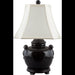 Danny's Fine Porcelain Home Decor Danny's Fine Porcelain Black Pumpkin Jar Lamp (122-13be)