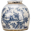 Danny's Fine Porcelain Home Decor Danny's Fine Porcelain Blue And White Bulb Lidded Jar (Classic) 50239