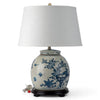 Danny's Fine Porcelain Lighting Danny's Fine Porcelain BLUE AND WHITE BULB LIDDED JAR LAMP(CLASSIC) (2-847-17) 50239-L