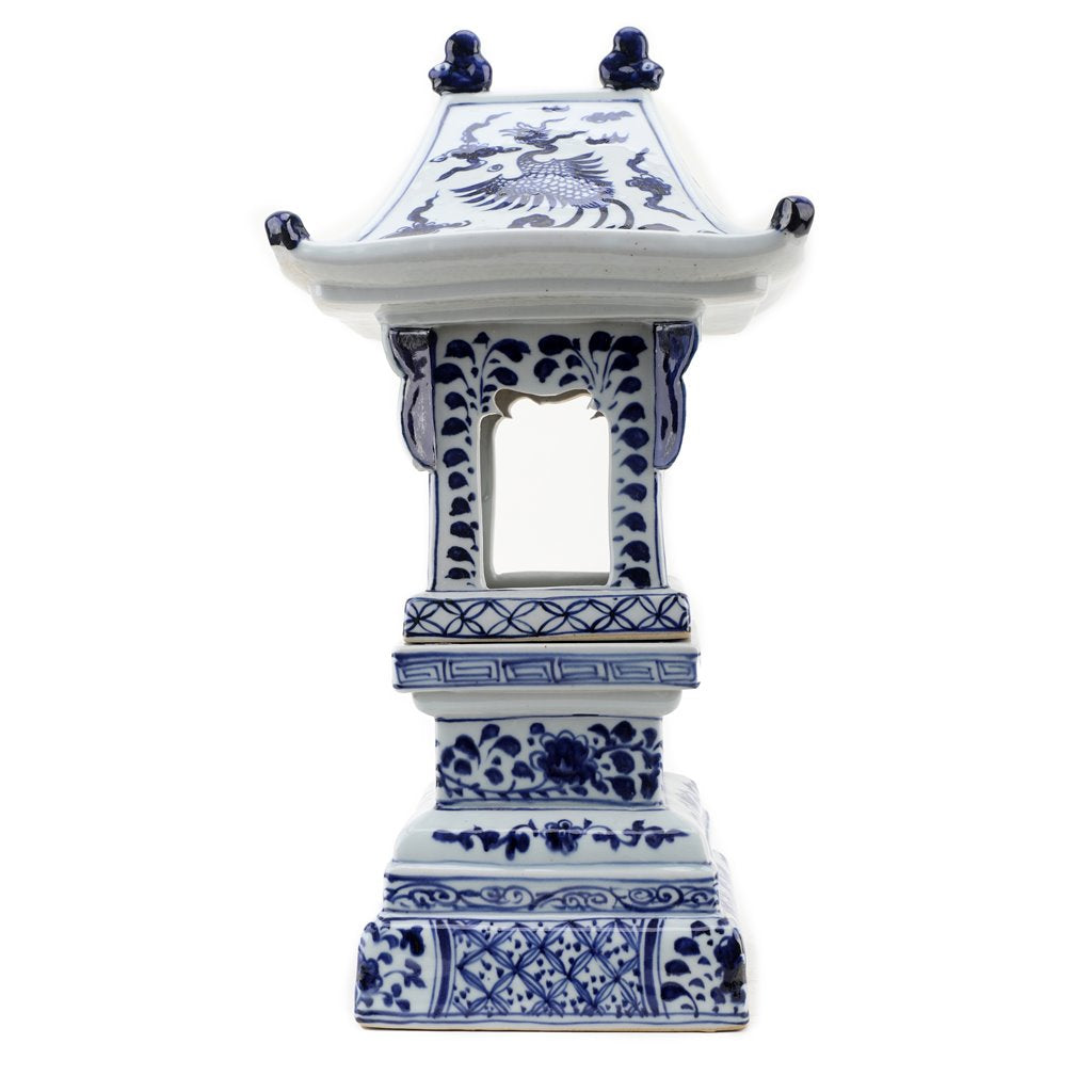 Danny's Fine Porcelain Home Decor Danny's Fine Porcelain Blue And White Lantern With Base (2 Sections) 50819