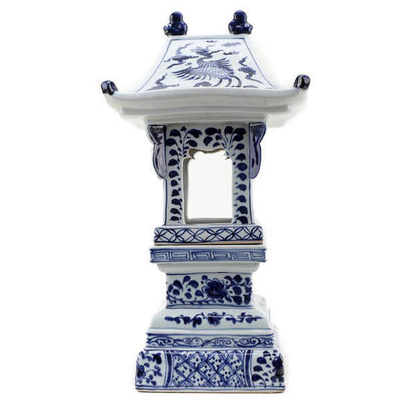 Danny's Fine Porcelain Home Decor Danny's Fine Porcelain Blue And White Lantern With Base (2 Sections) 50819