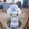 Danny's Fine Porcelain Home Decor Danny's Fine Porcelain Blue And White Lantern With Base (2 Sections) 50819