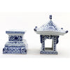 Danny's Fine Porcelain Home Decor Danny's Fine Porcelain Blue And White Lantern With Base (2 Sections) 50819