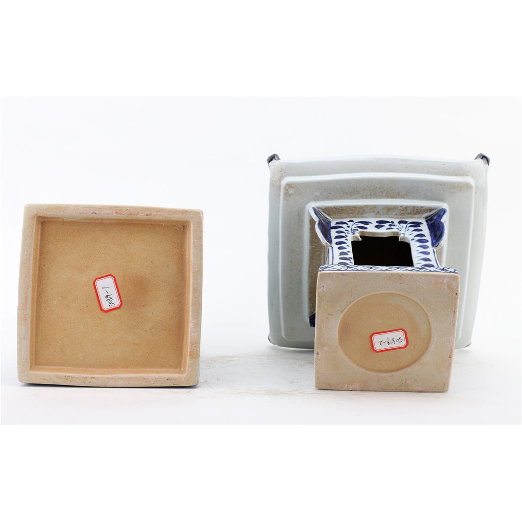 Danny's Fine Porcelain Home Decor Danny's Fine Porcelain Blue And White Lantern With Base (2 Sections) 50819