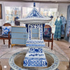 Danny's Fine Porcelain Home Decor Danny's Fine Porcelain Blue And White Lantern With Base (2 Sections) 50819
