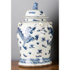 Danny's Fine Porcelain Home Decor Danny's Fine Porcelain Blue And White Lidded Lion Jar- Dragon (Classic) 50199
