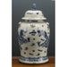 Danny's Fine Porcelain Home Decor Danny's Fine Porcelain Blue And White Lidded Lion Jar- Dragon (Classic) 50199