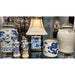 Danny's Fine Porcelain Home Decor Danny's Fine Porcelain Blue And White Lidded Lion Jar- Dragon (Classic) 50199