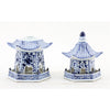 Danny's Fine Porcelain Home Decor Danny's Fine Porcelain Blue And White Pagoda(4 Sections) 50818