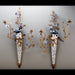 Danny's Fine Porcelain Home Decor Danny's Fine Porcelain BLUE AND WHITE WALL HANGING CANDLE STICK 30" 14074