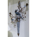 Danny's Fine Porcelain Home Decor Danny's Fine Porcelain BLUE AND WHITE WALL HANGING CANDLE STICK 30" 14074
