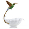 Danny's Fine Porcelain Home Decor Danny's Fine Porcelain Blue Green Hummingbird With Dish 60375