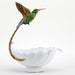 Danny's Fine Porcelain Home Decor Danny's Fine Porcelain Blue Green Hummingbird With Dish 60375