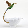 Danny's Fine Porcelain Home Decor Danny's Fine Porcelain Blue Green Hummingbird With Dish 60375