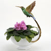 Danny's Fine Porcelain Home Decor Danny's Fine Porcelain Blue Green Hummingbird With Dish 60375
