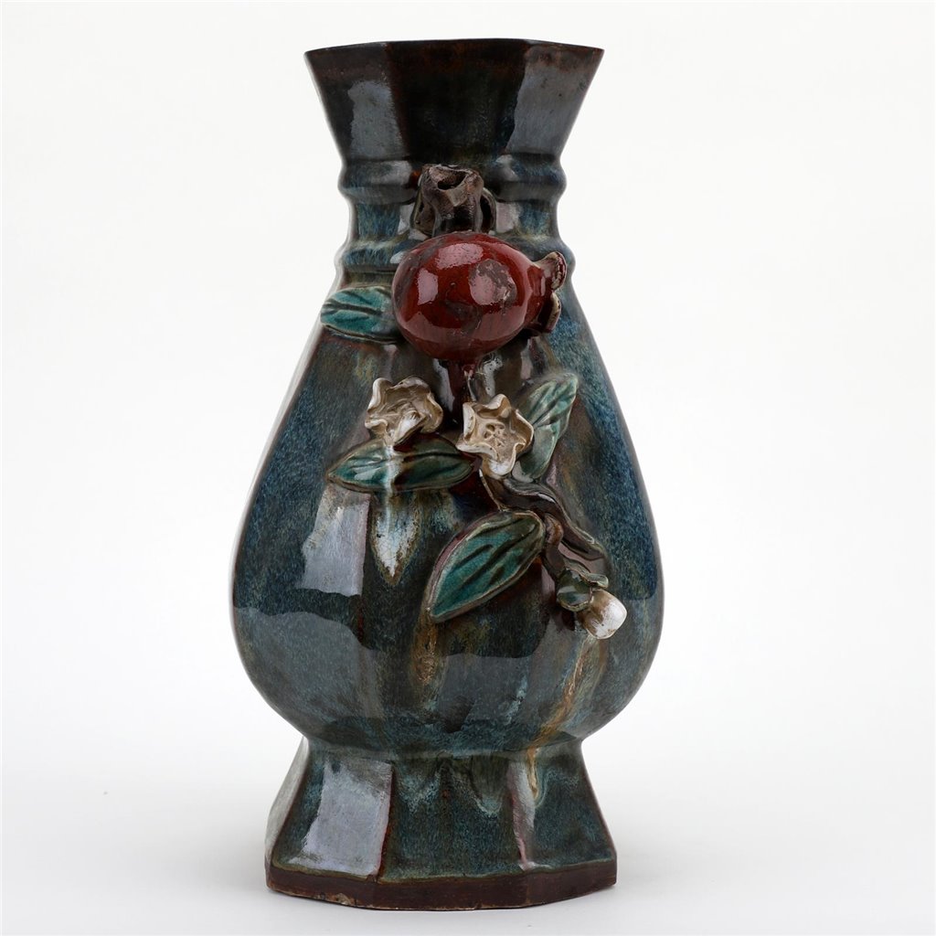 Danny's Fine Porcelain Home Decor Danny's Fine Porcelain Blue Hex Vase