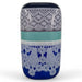 Danny's Fine Porcelain Home Decor Danny's Fine Porcelain Blue Lace Vasecylindrical Vase Featuring Layered Blue, Turquoise - CLOSEOUT SAMPLE SALE