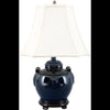 Danny's Fine Porcelain Home Decor Danny's Fine Porcelain Blue Pumpkin Jar Lamp (122-13be)