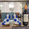 Danny's Fine Porcelain Home Decor Danny's Fine Porcelain Blue Staffordshire Dog Cordless Battery Rechargable Touch Lamp - Pair - Left