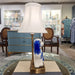 Danny's Fine Porcelain Home Decor Danny's Fine Porcelain Blue Staffordshire Dog Cordless Battery Rechargable Touch Lamp - Pair - Left