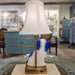 Danny's Fine Porcelain Home Decor Danny's Fine Porcelain Blue Staffordshire Dog Cordless Battery Rechargable Touch Lamp - Pair - Left