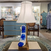 Danny's Fine Porcelain Home Decor Danny's Fine Porcelain Blue Staffordshire Dog Cordless Battery Rechargable Touch Lamp - Pair - Left