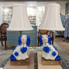 Danny's Fine Porcelain Home Decor Danny's Fine Porcelain Blue Staffordshire Dog Cordless Battery Rechargable Touch Lamp - Pair - Left