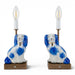 Danny's Fine Porcelain Home Decor Danny's Fine Porcelain Blue Staffordshire Dog Cordless Battery Rechargable Touch Lamp - Pair - Left
