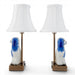 Danny's Fine Porcelain Home Decor Danny's Fine Porcelain Blue Staffordshire Dog Cordless Battery Rechargable Touch Lamp - Pair - Left