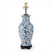 Danny's Fine Porcelain Home Decor Danny's Fine Porcelain ] Blue Vase Lamp-Blue Florets[108-17-Be]