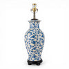 Danny's Fine Porcelain Home Decor Danny's Fine Porcelain ] Blue Vase Lamp-Blue Florets[108-17-Be]