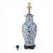 Danny's Fine Porcelain Home Decor Danny's Fine Porcelain ] Blue Vase Lamp-Blue Florets[108-17-Be]