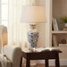 Danny's Fine Porcelain Home Decor Danny's Fine Porcelain Blue Vase Lamp-Blue Florets[2-847-17] Classic Blue Vase Lamp