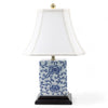 Danny's Fine Porcelain Home Decor Danny's Fine Porcelain Blue & White Box Shape Lamp-Peony