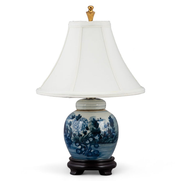 Danny's Fine Porcelain Home Decor Danny's Fine Porcelain Blue & White Bulb Jar Lamp - Floral(108-11-Be)