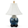 Danny's Fine Porcelain Home Decor Danny's Fine Porcelain Blue & White Bulb Jar Lamp - Floral(108-11-Be)