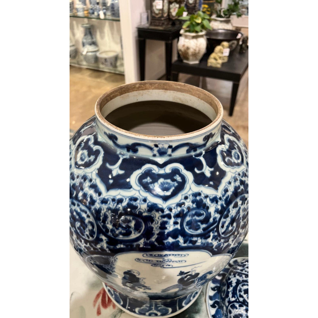 Danny's Fine Porcelain Home Decor Danny's Fine Porcelain Blue & White Jar (classic)