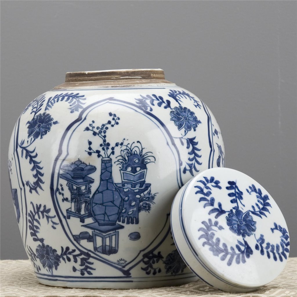 Danny's Fine Porcelain Home Decor Danny's Fine Porcelain Blue & White Jar (classic)