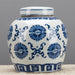 Danny's Fine Porcelain Home Decor Danny's Fine Porcelain Blue & White Lidded Jar Hei Circle
