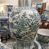 Danny's Fine Porcelain Home Decor Danny's Fine Porcelain Blue & White Porcelain Bird & Floral Vase Elevate Your Home with