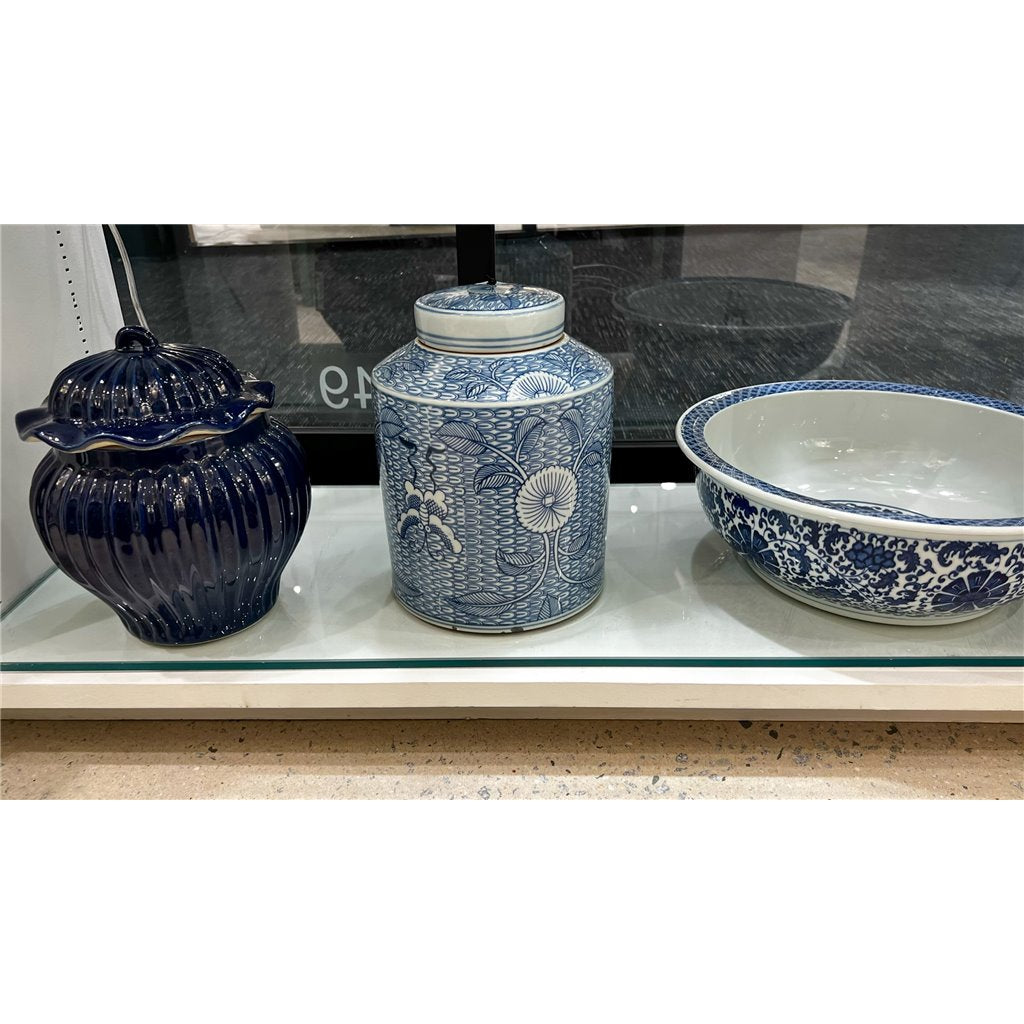 Danny's Fine Porcelain Home Decor Danny's Fine Porcelain Blue & White Round Basin