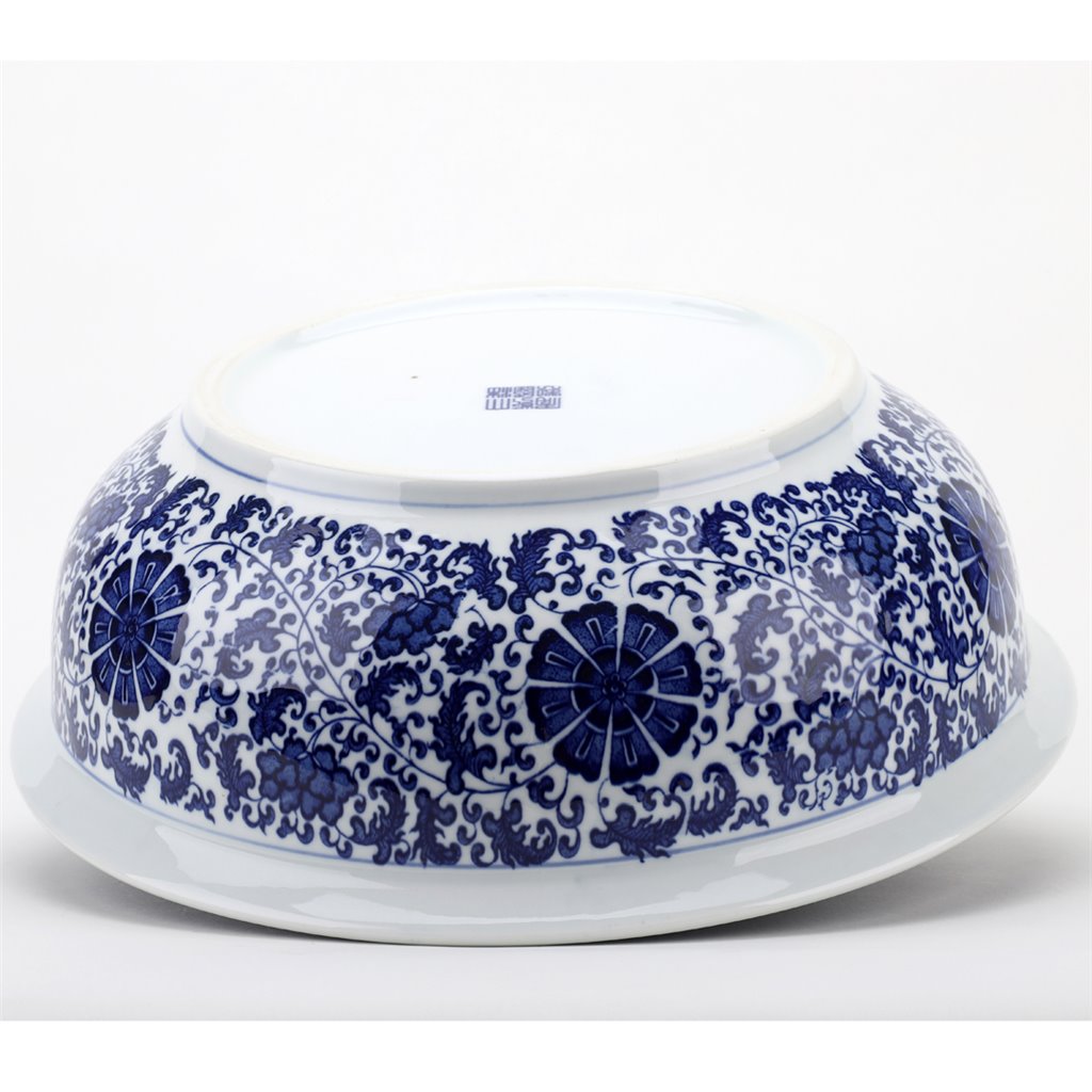 Danny's Fine Porcelain Home Decor Danny's Fine Porcelain Blue & White Round Basin