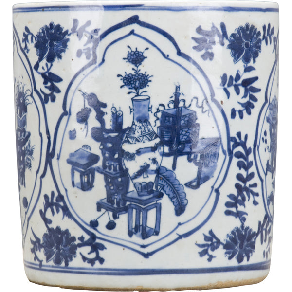 Danny's Fine Porcelain Home Decor Danny's Fine Porcelain Blue & White Round Pot