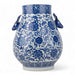 Danny's Fine Porcelain Home Decor Danny's Fine Porcelain Blue & White Round Vase – Deer Motif