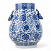 Danny's Fine Porcelain Home Decor Danny's Fine Porcelain Blue & White Round Vase – Deer Motif