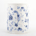 Danny's Fine Porcelain Home Decor Danny's Fine Porcelain Blue & White Round Waste Bin in Embossed Bird Pattern