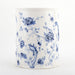 Danny's Fine Porcelain Home Decor Danny's Fine Porcelain Blue & White Round Waste Bin in Embossed Bird Pattern