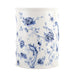 Danny's Fine Porcelain Home Decor Danny's Fine Porcelain Blue & White Round Waste Bin in Embossed Bird Pattern